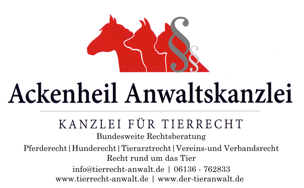 TIERKAUFVERTRAG Tierrecht Anwalt Ackenheil Tierrechtskanzlei